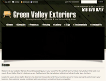 Tablet Screenshot of greenvalleyexteriors.com